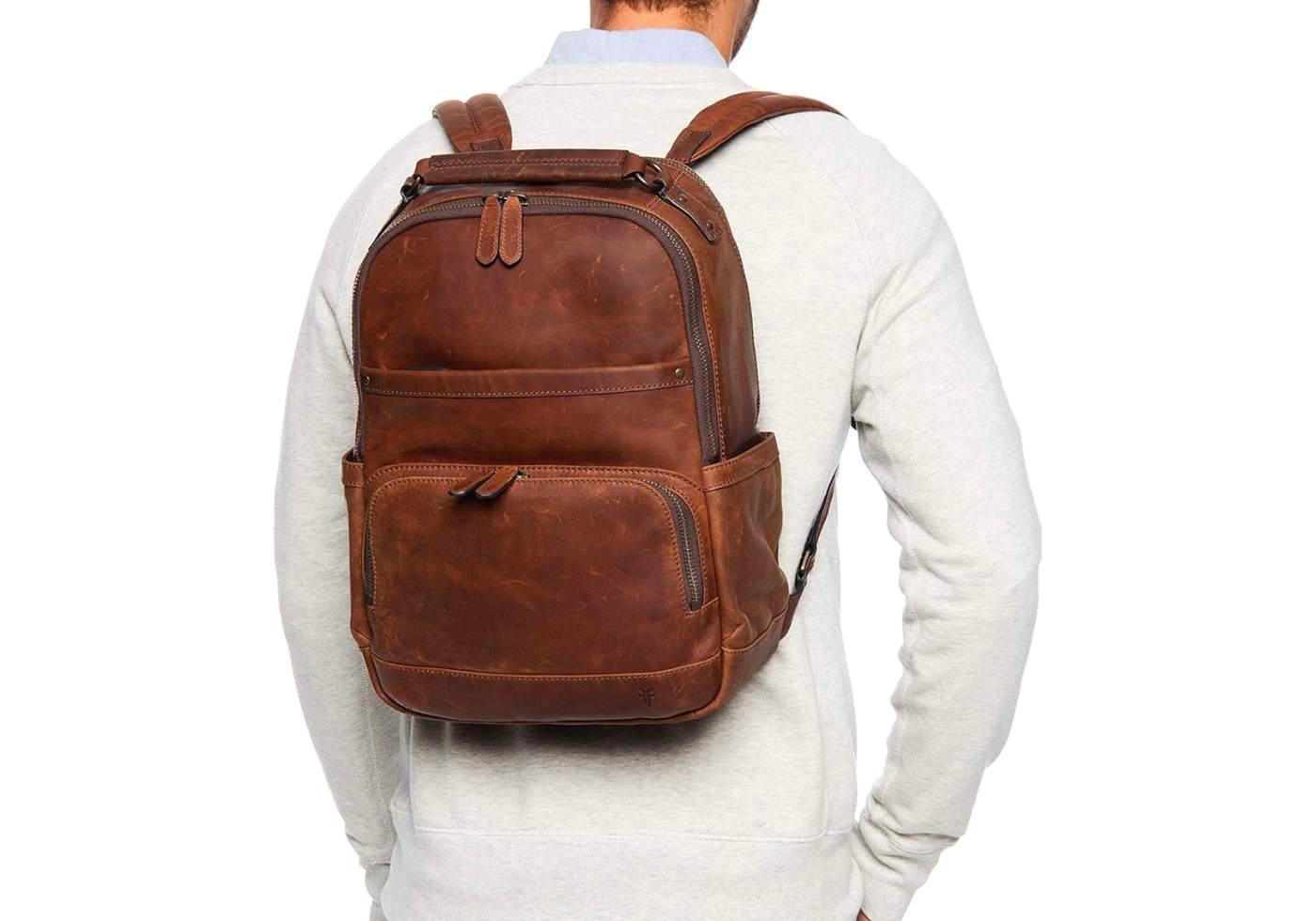 Get Set Globe 7 Best Leather Backpacks - Frye Logan Backpack