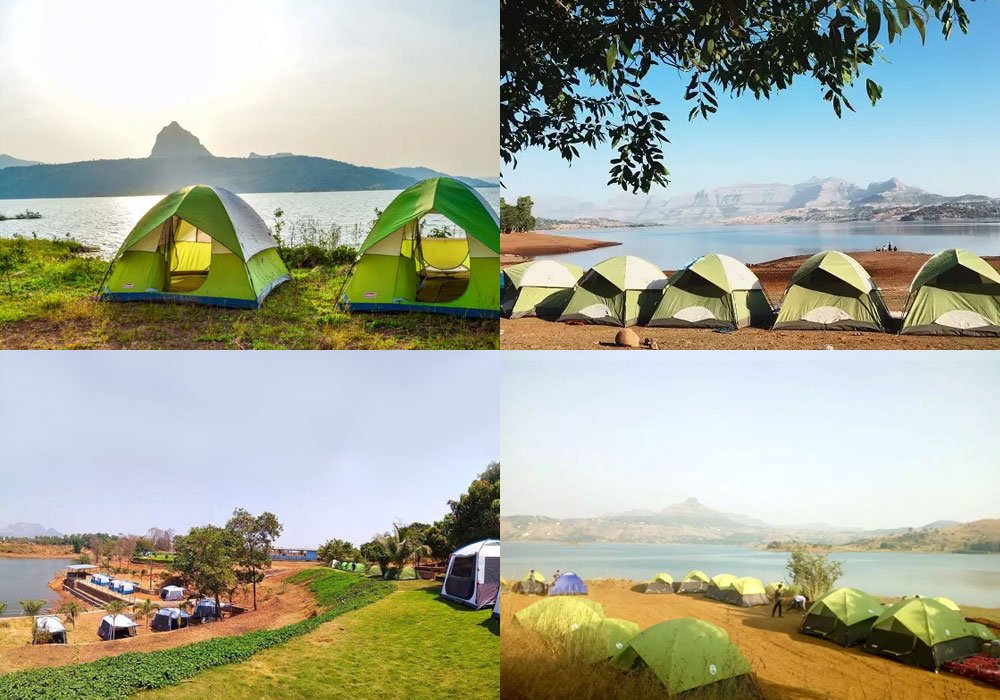 Camping adventures near Mumbai: Enjoying nature's beauty and outdoor activities in scenic locations.