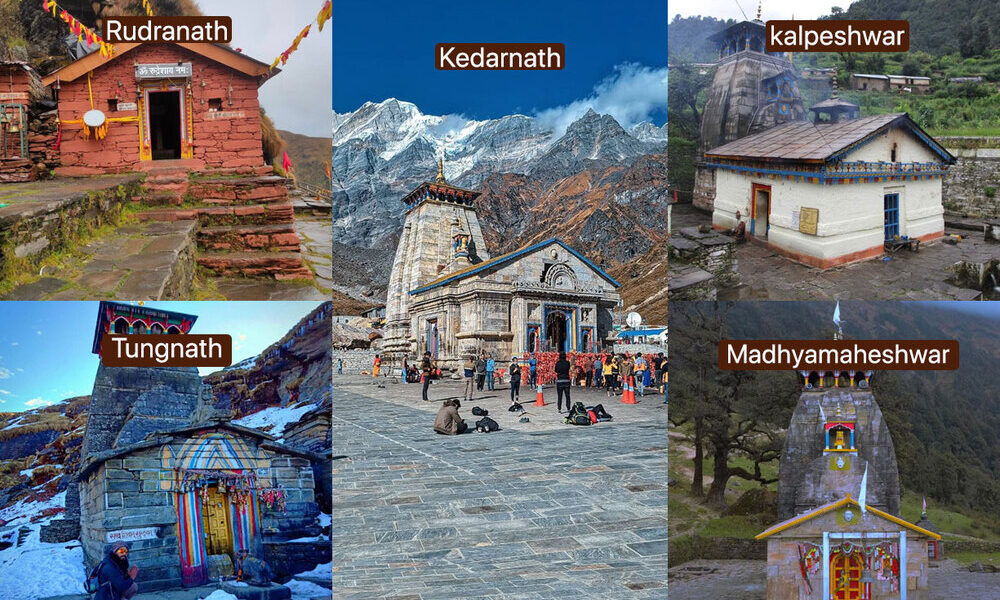 Panch Kedar Yatra: Trekking pilgrimage to five sacred shrines in Uttarakhand, India.